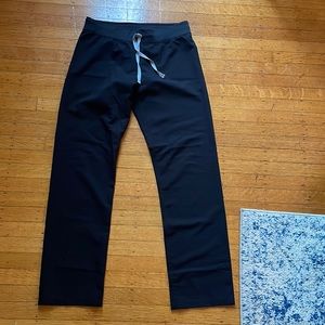 FIGS black medium tall Livingston scrub pants